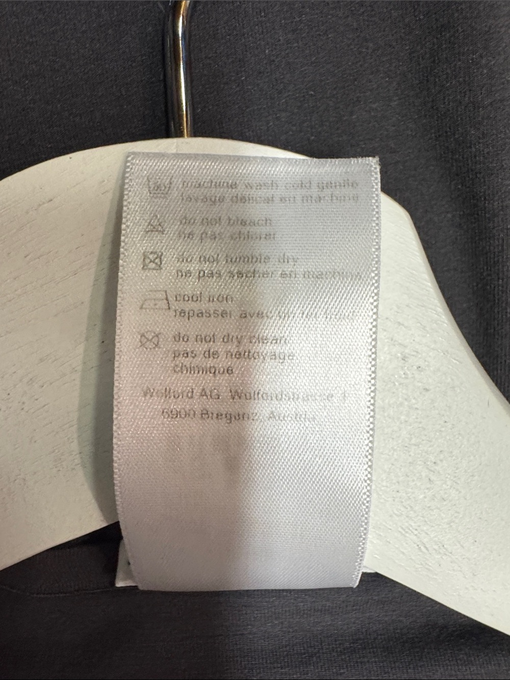 Wolford Pure Top Long Sleeve in Charcoal Grey, L - Picture 6 of 6